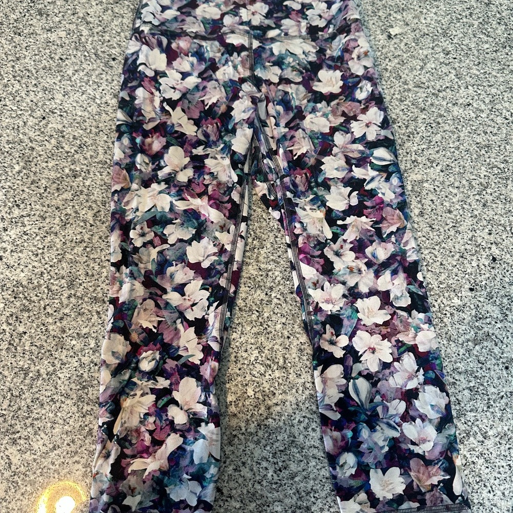 lululemon Floral Patterned Leggings